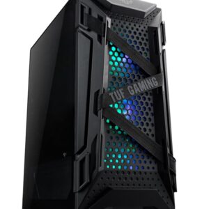 ASUS GT301 TUF Gaming Case Black ATX Mid-Tower Tempered Glass Compact Case