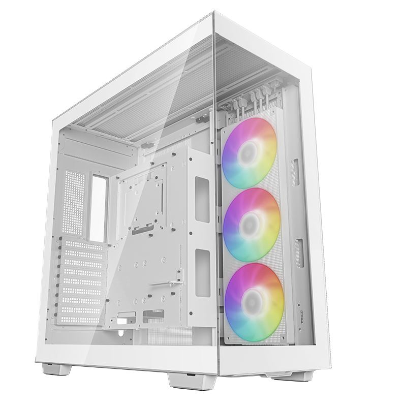 DeepCool CH780 White Panoramic Tempered Glass ATX Case, 1 x Pre-Installed Fans, - Picture 1 of 1