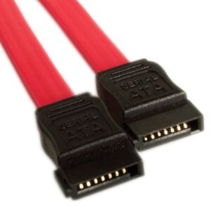 Astrotek Serial ATA SATA 2 Data Cable 50cm 7 pins to 7 pins Straight 26AWG Red ~