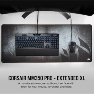 Corsair MM350 PRO Premium Spill Proof Cloth Gaming Mouse Pad. Extended Extra Lar