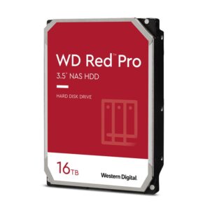 Western Digital WD Red Pro 16TB 3.5' NAS HDD SATA3 7200RPM 512MB Cache 24x7 300T