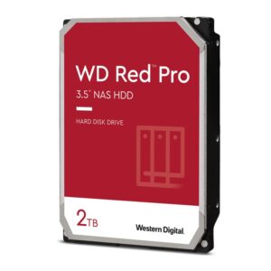 Western Digital WD Red Pro 2TB 3.5' NAS HDD SATA3 7200RPM 64MB Cache 24x7 300TBW