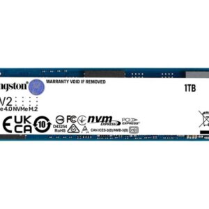 Kingston Nv2 1TB M.2 NVMe PCIe 4.0 SSD - 3500/2100MB/s 320TBW 1.5 Million Hrs M.