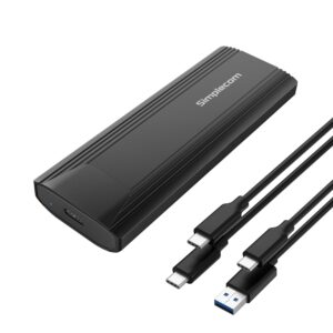 Simplecom SE504v2 NVMe / SATA Dual Protocol M.2 SSD USB-C Enclosure Tool-Free US