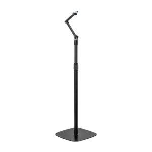 Brateck Stylish Height Adjustable Microphone Floor Stand(Matte Black & Light Gre