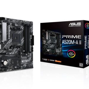 ASUS AMD A520 PRIME A520M-A (Ryzen AM4)  Micro ATX Motherboard with M.2