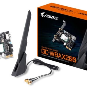 Gigabyte WBAX200 WiFi 6 PCIe Adapter 2400Mbps 160MHz Dual Band Wireless + Blueto