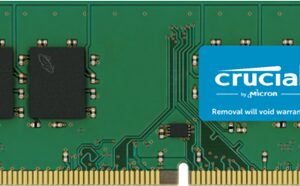 Crucial 32GB (1x32GB) DDR4 UDIMM 3200MHz CL22 1.2V Dual Ranked Desktop PC Memory
