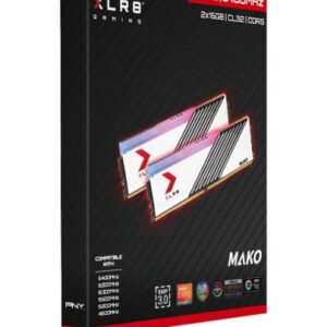 PNY XLR8 DDR5 32GB (2x16GB) 6400MHz (PC5-51200) CL32 MAKO RGB Desktop Memory Vol