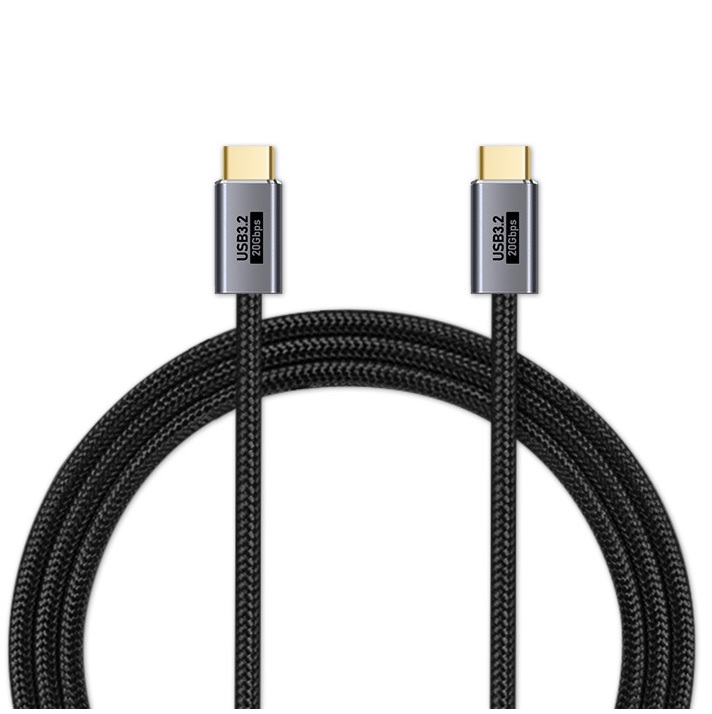Pisen Braided USB-C to USB-C (3.2 Gen 2) Cable (1M) - Black