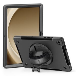 Pisen Rugged Samsung Galaxy Tab A9+ (11') Case Black - Built-in-Kickstand