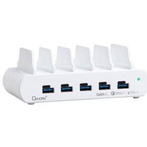 Oxhorn PoverDelivery150W 5 Port (A+C) Fast Charging Dock with build-in rack5 Por