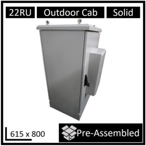 LDR 22U Floor Standing Outdoor Cabinet (615mm x 800mm) Assembled