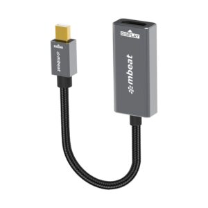 mbeat Tough Link Mini DisplayPort to HDMI Adapter  Seamless Connectivity  HDMI V