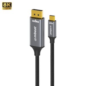 mbeat Tough Link 8K 1.8m USB-C to DisplayPort Cable  Up to 8K@60Hz (7680×4320)