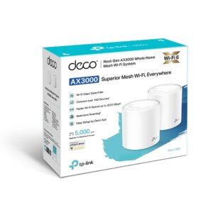 TP-Link Deco X60 (2-pack) AX5400 Whole Home Mesh Wi-Fi 6 System  (WIFI6)