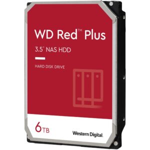 Western Digital WD Red Plus 6TB 3.5' NAS HDD SATA3 6Gb/s 5400RPM 256MB Cache CMR