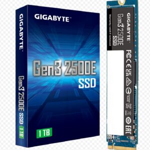 Gigabyte G3 2500E SSD 1TB M2 PCle 3.0x4 2400/1800 MB/s 130k/350Kl MTBF 1.5m hr L