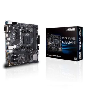 ASUS AMD A520M PRIME A520M-E (Ryzen AM4) Micro ATX Motherboard with M.2 support