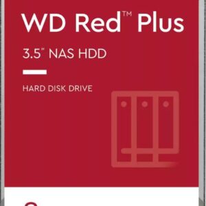 Western Digital WD Red Plus 8TB 3.5' NAS HDD SATA WD80EFPX  215MB/s  5640 RPM  2