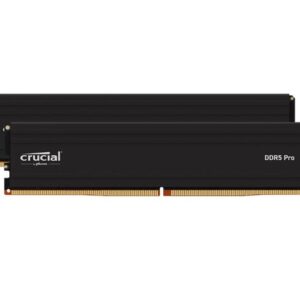 Crucial Pro 96GB (2x48GB) DDR5 UDIMM 5600MHz CL46 Black Heat Spreaders Desktop P