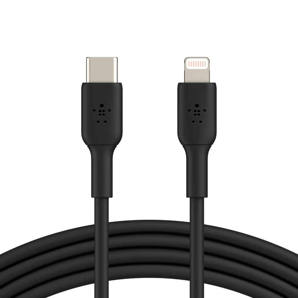 Belkin BoostCharge Lightning to USB-C Cable (1m/3.3ft) - Black (CAA003bt1MBK)