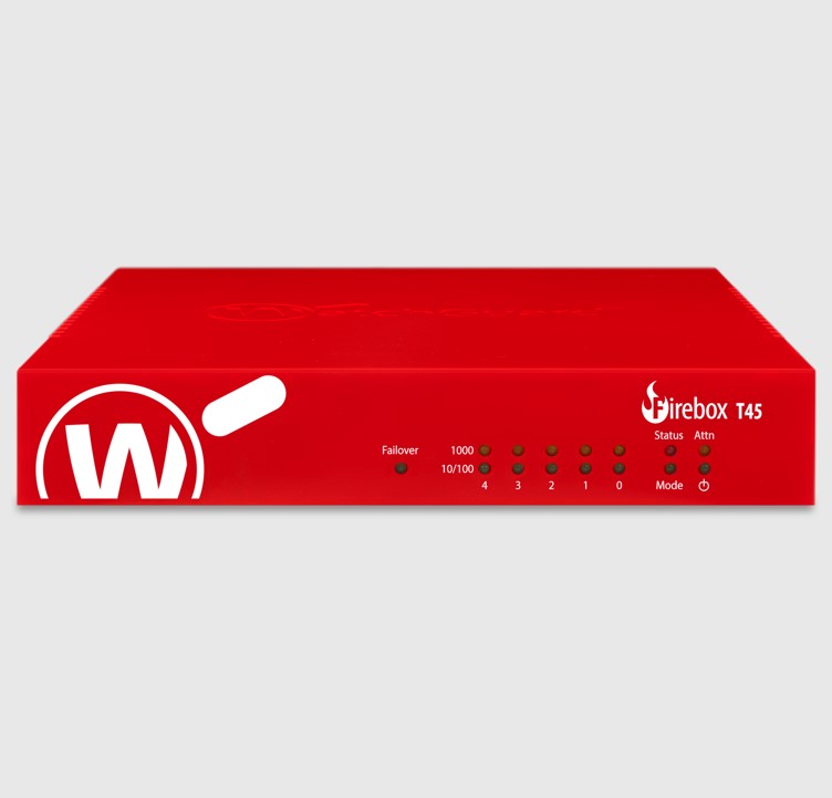 WatchGuard Firebox T45 with 1-yr Total Security Suite