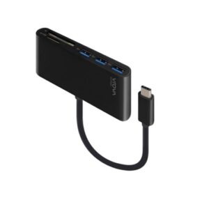 Alogic USB-C to Multi Card Reader & 3-Port USB Hub - 10cm