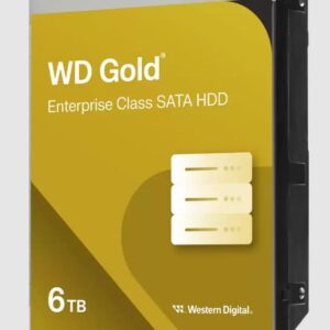Western Digital 6TB 3.5' WD Gold Enterprise Class SATA 6 Gb/s HDD 7200 RPM  CMR