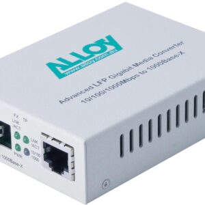 Alloy GCR2000LC 10/100/1000Base-T to Gigabit Fibre (LC) Converter with LFP via F