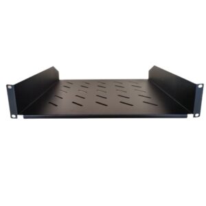 LDR Cantilever 2U 300mm Deep Shelf Recommended for 19' 600mm Deep Cabinet - Blac