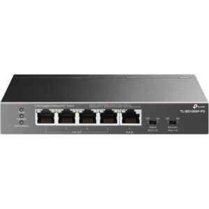 TP-Link TL-SG1005P-PD 5 Port Gigabit Desktop POE+ Switch with 1 Port POE++ In an