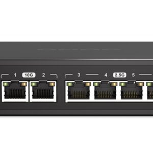 Qnap QSW-2104-2T A plug & play switch featuring 10GbE and 2.5GbE connectivity