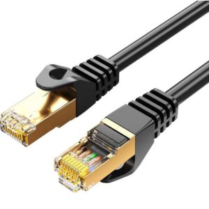 8Ware CAT7 Cable 2m - Black Color RJ45 Ethernet Network LAN UTP Patch Cord Snagl