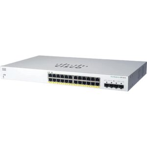 Cisco CBS220-24FP-4G 24 Port Full POE Manageable Gigabit Ethernet Switch