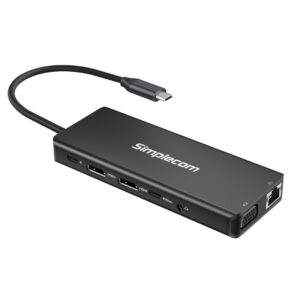 Simplecom CHN613 USB-C 13-in-1 Multiport Docking Station Dual HDMI + VGA Triple