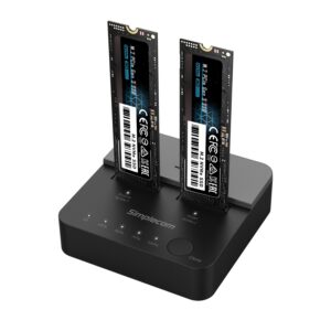 Simplecom SD550v2 USB 3.2 Gen2x2 to Dual Bay NVMe M.2 SSD Docking Station Duplic