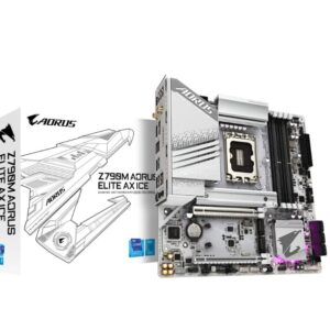 Gigabyte Z790M AORUS ELITE AX ICE Intel LGA 1700 ATX Motherboard