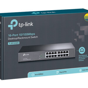 TP-Link TL-SF1016DS 16-Port 10/100Mbps Smart Switch or wall-mounting design Plug