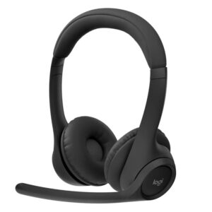 Logitech ZONE 300 Wireless Headset Midnight Black 1-Year Limited Hardware Warran