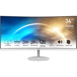 MSI 9S6-3PB2CT-013 PRO MP341CQ 34" Curved UWQHD Monitor