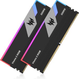 PREDATOR VESTAII 32GB 16GBx2 Black RGB DDR5 Memory 6000Mhz 1R*8 CL32