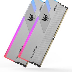 PREDATOR VESTAII 32GB 16GBx2 Silver RGB DDR5 Memory 6800Mhz1R*8 CL32