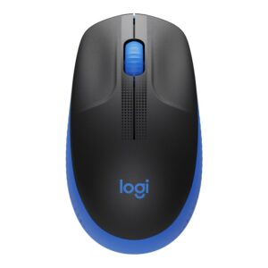 Logitech M190 Full-Size Wireless Mouse - BLUE from up to 10 meters away 1000 dpi