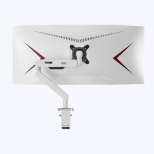 AOC AM402W White Desk-mount Monitor Arm  aluminum Alloy Structure. Mechanical Sp