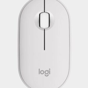 Logitech Pebble M350S Wireless Optical Mouse White  Graphite 1000 dpi  Bluetooth