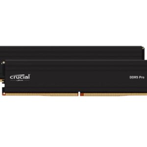 Crucial Pro 96GB (2x48GB) DDR5 UDIMM 5600MHz CL46 Black Heat Spreader Support In