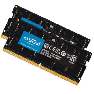 Crucial 96GB (2x48GB) DDR5 SODIMM 5600MHz CL46 Laptop Laptop Memory