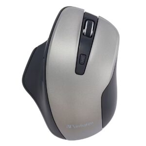 Verbatim Silent Ergonomic Wireless LED Mouse Graphite