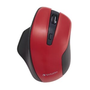 Verbatim Silent Ergonomic Wireless LED Mouse Red